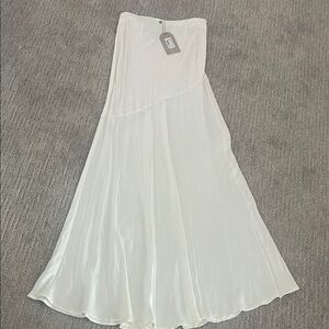 Meshki Cream Maxi Skirt